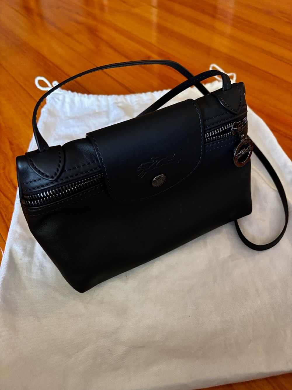 Longchamp Le Pliage Xtra Small Leather Crossbody